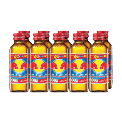 RedBull Red Energy Drink Krating Daeng Extra ABC 145ml x 50 Glass Bottle