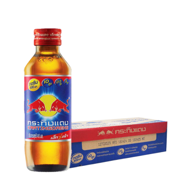 RedBull Red Energy Drink Krating Daeng Extra ABC 145ml x 50 Glass Bottle