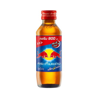 RedBull Red Energy Drink Krating Daeng Extra ABC 145ml x 50 Glass Bottle