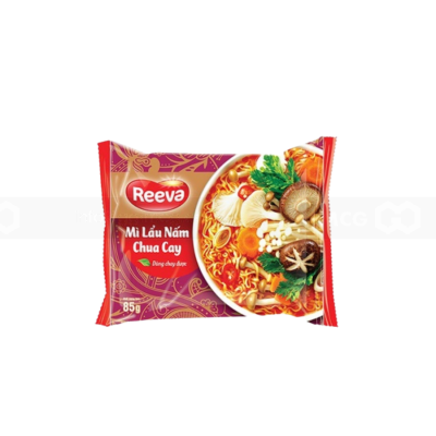 Wholesale Reeva 3 Mien Spicy Mushrooms Hot Pot and Sour 85g x 30 Bags (Halal)