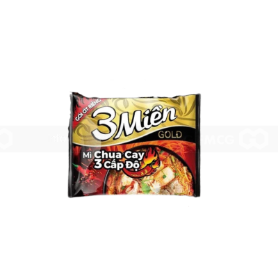 Wholesale Reeva 3 Mien Gold Sour and Spicy 3 Levels 75g x 30 Bags