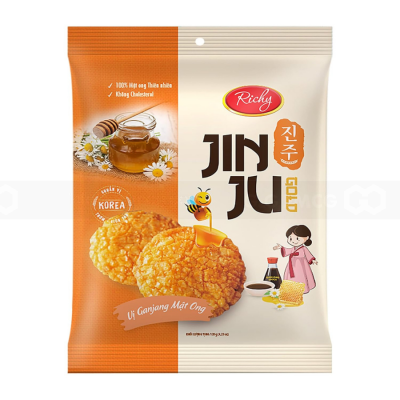 Richy JinJu Ganjang Honey Sweet Rice Cracker 100g