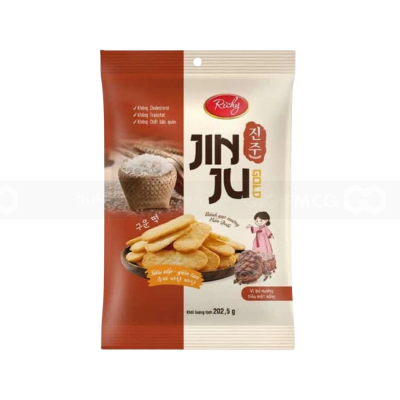 Richy JinJu Salty Rice Cracker Beef Steak With Pepper 134g