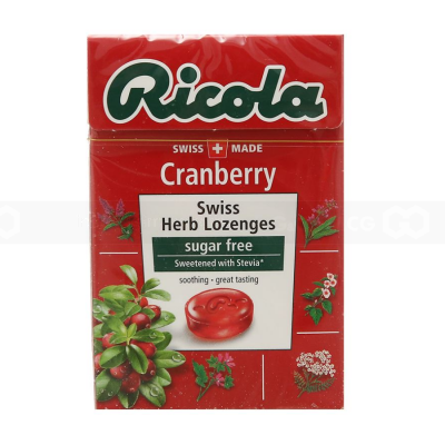 Ricola Cranberry 40g x 20 Boxes