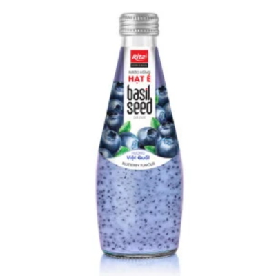 Rita Basil Seed Drink With Blueberry Flavour 290ml x 24 Bottles
