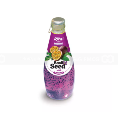 Rita Basil Seed Drink With Passion Fruit Flavour 290ml x 24 Bottle