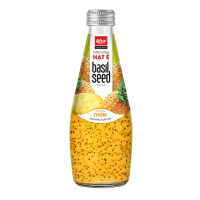 Wholesale Rita Basil Seed Drink With Pineapple Flavour 290ml x 24 Bottles