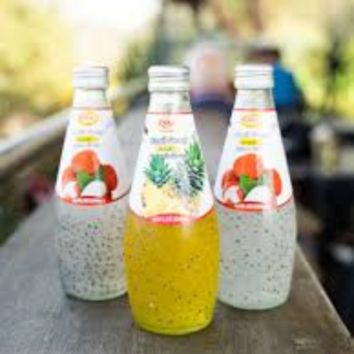 Wholesale Rita Basil Seed Drink With Pineapple Flavour 290ml x 24 Bottles
