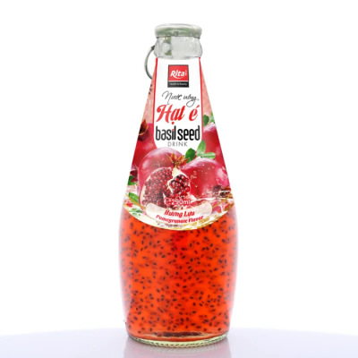 Wholesale Rita Basil Seed Drink With Pomegranate Flavour 290ml x 24 Bottles