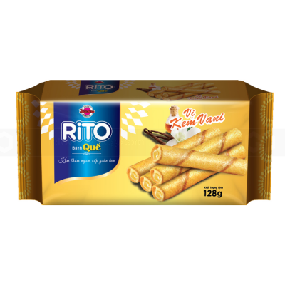 RITO Waffles Vanilla Ice Cream 128g x 32 Bags