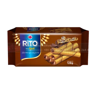 RITO Waffles with Chocolate Ice Cream 128g x 32 Bags