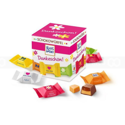 Ritter Sport Choco Cubes Thank You 176g x 8 Boxes