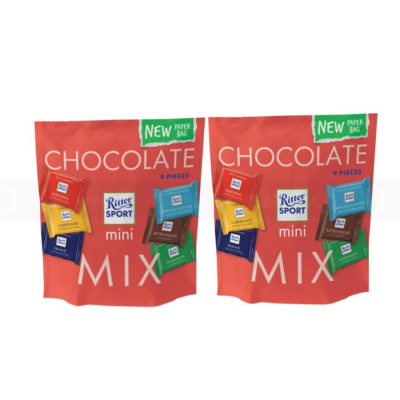 Ritter Sport Mini Pouch Colourful Varieties 150g x 10 Pouchs