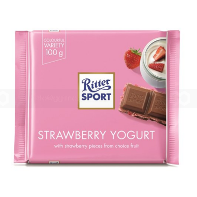 Ritter Sport Strawberry Yogurt 100g x 12 Bars