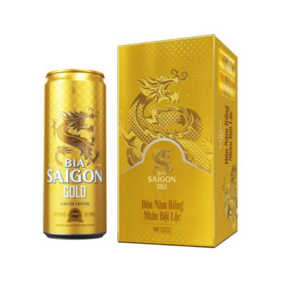 Saigon Gold Beer 330ml x 24 Cans