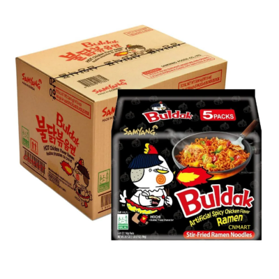 Samyang Buldak Dried Spicy Chicken 140g x 5 Pcs x 8 Packs