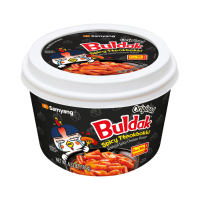 Samyang Tobokki Rice Cake Flavor Spicy Chicken 185g x 16 Bowls