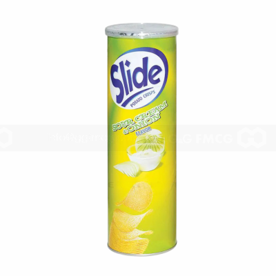 Slide Potato Crisps Sour Cream & Onion Snack 90g