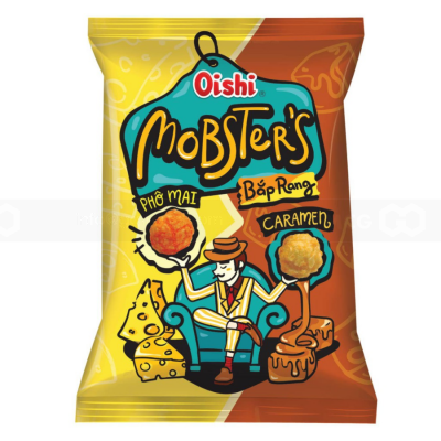 Oishi Mobster's Caramel Cheesee Popcorn 75g x 12 Bags