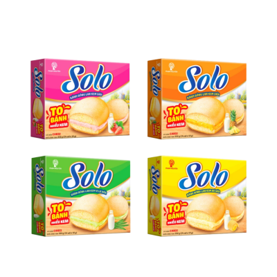 Solo Pineapple Cream Soft Cake 252g x 12 Boxes