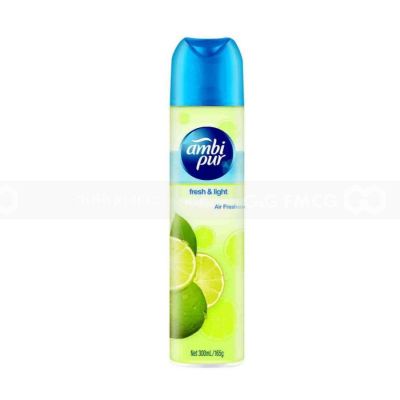 Ambi Pur Aerosol Fresh and Light Air Freshener 300ml x 6 bottles