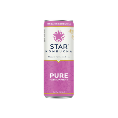 Star Kombucha Pure Passion Fruit 250ml x 12 Bottles