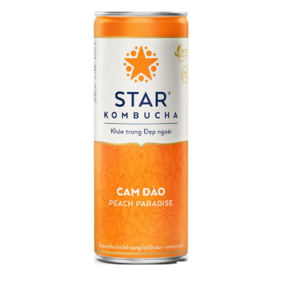 Star Kombucha Peach Oranges  250ml x 12 Bottles