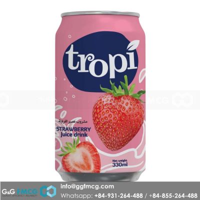 Juice - Tropi Strawberry Juice 330ml x 24 cans