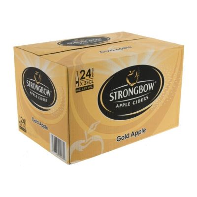 Strongbow Apple Ciders Gold 330ml x 24 Bottles
