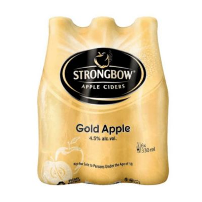 Strongbow Apple Ciders Gold 330ml x 24 Bottles