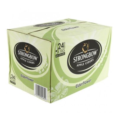 Strongbow Apple Ciders Elderflower 330ml x 24 Cans