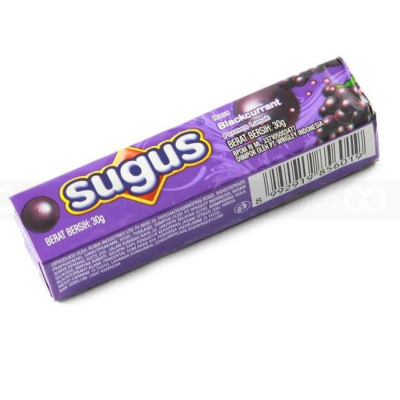 Sugus Blackcurrant Flavored Chews 30gr x 24 Bars x 24 Boxs