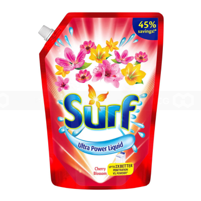 Surf Liquid Detergent Cherry Blossom 2.5L x 4 Pouches