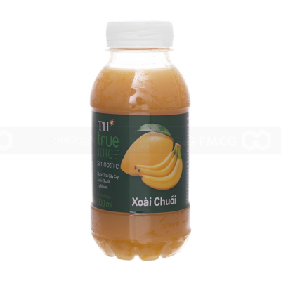 TH True Juice Smoothie Natural Smoothie Mango Banana 300ml x 24 Bottles