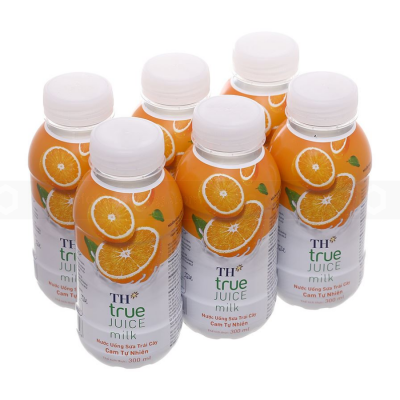 TH True Juice Milk Natural Orange 300ml x 24 Bottles