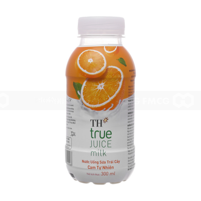 TH True Juice Milk Natural Orange 300ml x 24 Bottles