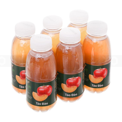 TH True Juice Natural Apple And Peach 350ml x 24 Bottles