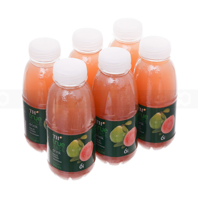 TH True Juice Drink Guava Pure 350ml x 24 Bottles