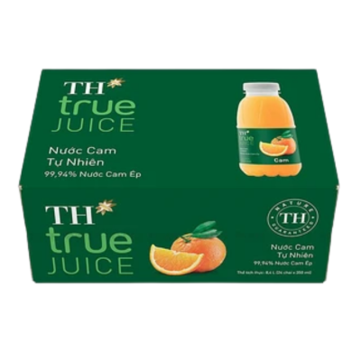 TH True Juice Natural Orange 350ml x 24 Bottles