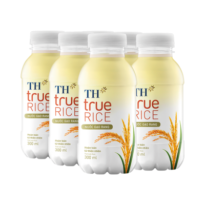TH True Rice Roasted Rice Drink 300ml x 24 Bottles