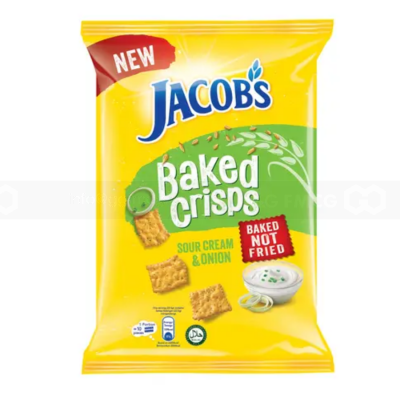 Wholesale-JACOB'S Baked Crisps Sour Cream 45gr x 4 bags