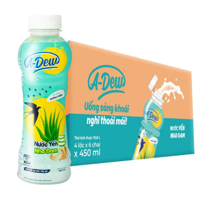 A-Dew Bird’s Nest Drink With Aloe Vera Pulp 450ml x 24 Bottles