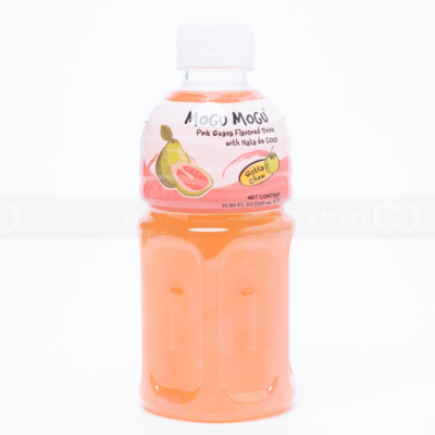  Mogu Mogu Pink Guava Flavored Drink With Natade Coconut 320ml x 24 bottles