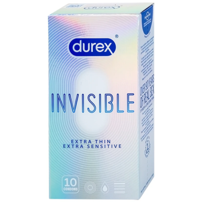 Wholesale Durex Comdom Invisible Extra Thin Extra Sensitive 10 pcs x 144 Boxes