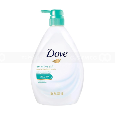 Wholesale Dove Body Wash Sensitive Skin 550ml x 12 pump bottles