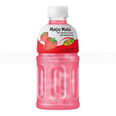 Wholesale Mogu Mogu Strawberry Flavored Drink With Natade Coconut 320ml x 24 Bottles