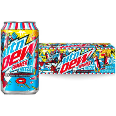 Wholesale Mountain Dew Can Summer Freeze 12oz x 24 cans
