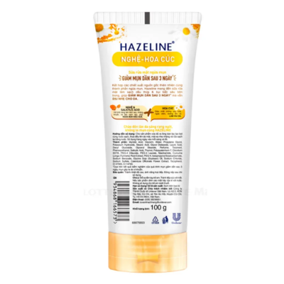 Wholesale Hazeline Anti-Acne Facial Cleanser Turmeric Extract 100G x 24 Tubes