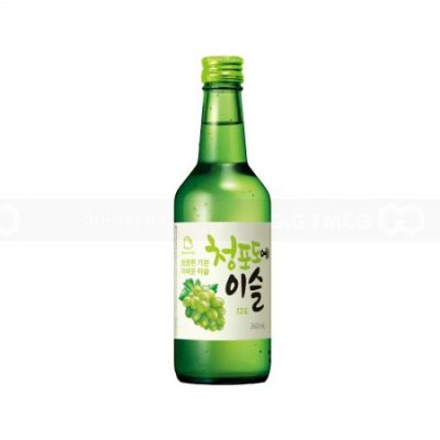 Wholesale JINRO Soju Green Grape Alc. 13% 360ml x 20 bottles
