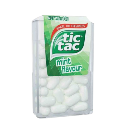 Tictac Peppermint Candy 14.5g x 12 Jars x 24 Blocks